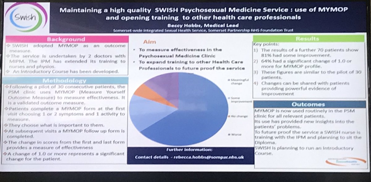 stevomadds's tweet photo. Mini oral presentations / posters - maintaining a high quality SWISH psychosexual medicine service #swshc https://t.co/JqT62edbU0