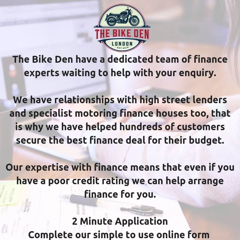 The_BikeDen's tweet photo. @The_BikeDen have a dedicated team of #finance experts waiting to help you with your enquiry.

Get in touch today for more information 

https://t.co/NdaOa7qO20

#motorcycles  #motorbikes #watford #bushey #herts #biker #bikelove https://t.co/dKR5nBpAbN