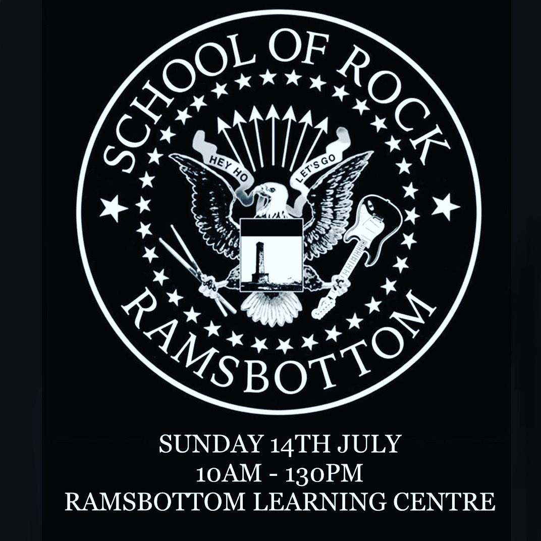 THIS SUNDAY 10AM - 130PM. #ramsbottom #schoolofrock #music #live #education #fun #rocknroll