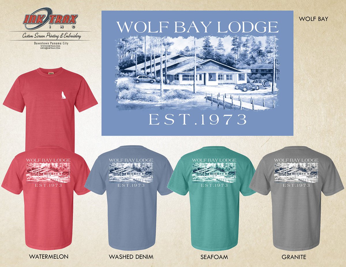 WolfBaySeafood's tweet photo. We are loving our newest T-shirt design! Available at all locations (Foley | Orange Beach | Perdido)! #throwback #vintage #originallocation #suchgreatmemories π
@InkTrax https://t.co/rjAk0WIqvT