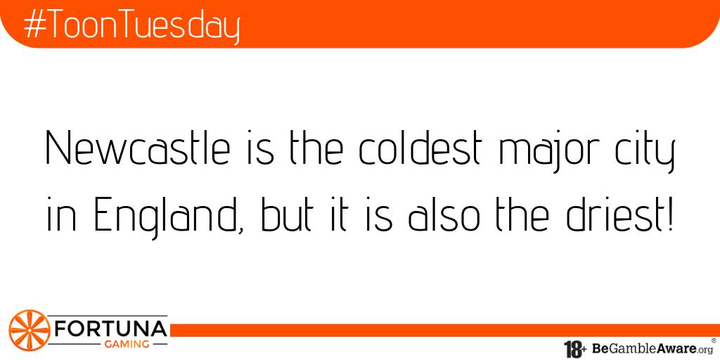 #ToonTuesday: Make sure you wrap up warm for the Winter in Newcastle...☃️

#newcastle #geordie #fortunagaming #fortunafacts