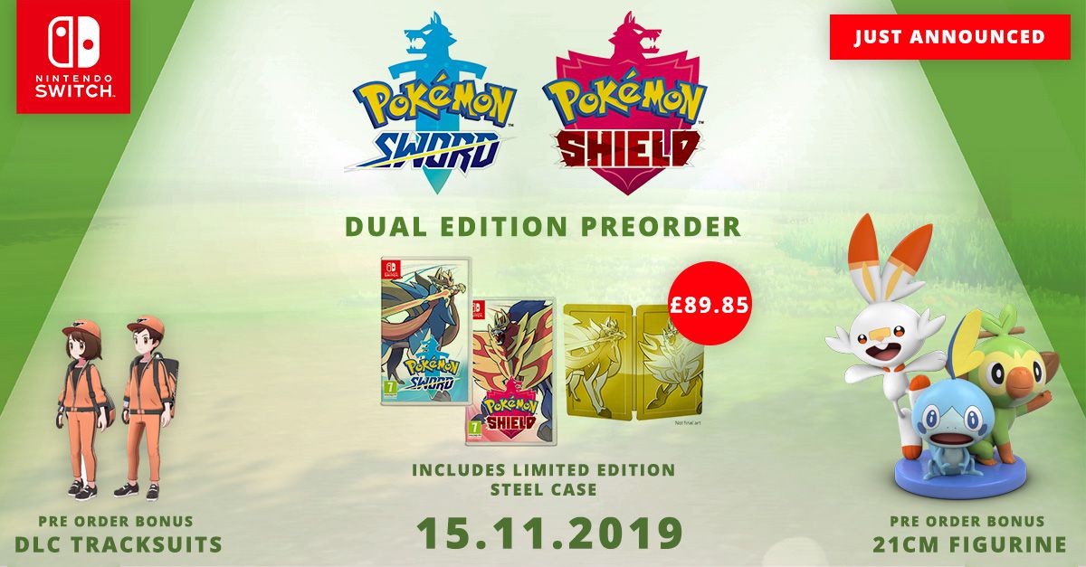 pokemon shield pre order bonus canada
