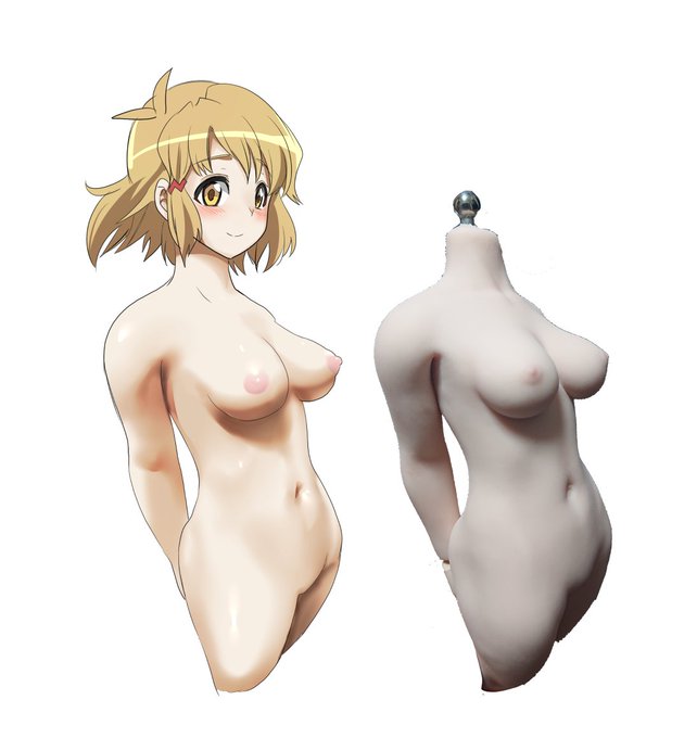 フィギュア模写習作 首との接続があんまりうまくいかなかった気がする、もっと大人体形のキャラの方が練習しやすいかな 