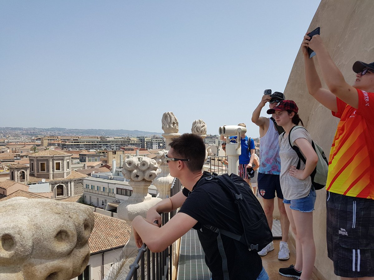 Rickme11or's tweet photo. Outdoor Education students in Sicily for 2 weeks adventure training.  The first few days have been orientation and cultural visits. @CalderdaleCol https://t.co/elT2hmP5Af