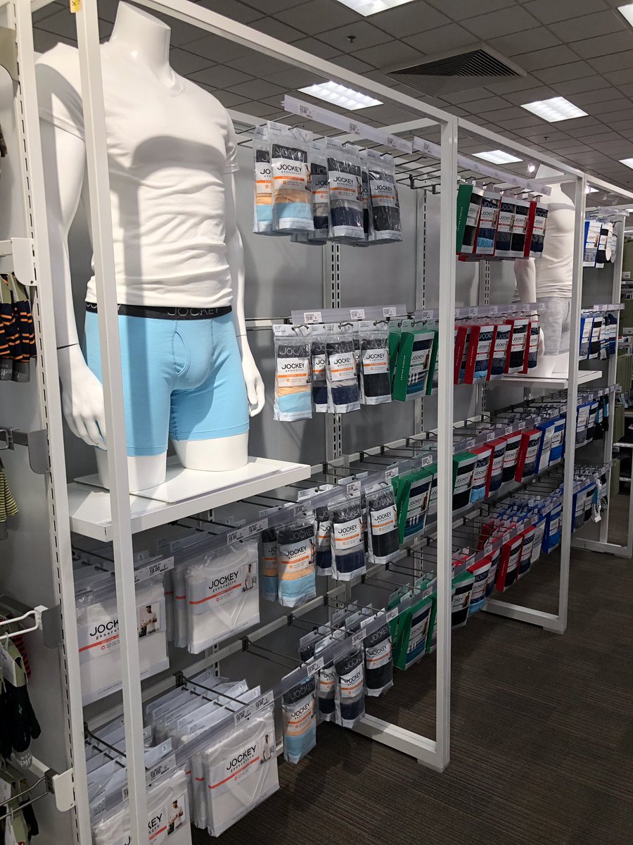 Men’s Jockey all set and ready to be bought! 😍 Loving the new packaging and style that was made for this brand🙌🏽 #T1191 #Jockey #merchandising