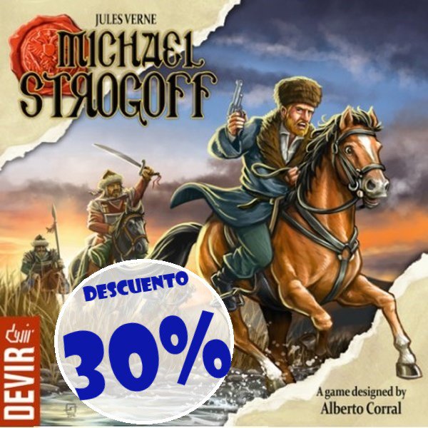 ☀️☀️ Entre nuestras ofertas veraniegas, puedes encontrar "Miguel Strogoff" a un precio de 20,95 € (¡30% de descuento!).

Juego diseñado por Alberto Corral e ilustrado por Pedro Soto, con posibilidad de jugar en modo solitario.

horadejugar.es/Miguel-Strogof…