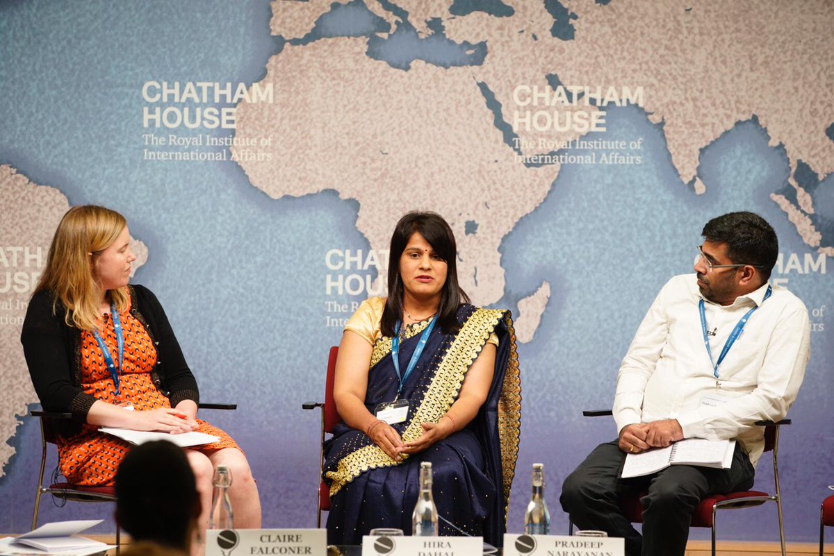 Panelists Hira Dahal, Narayanana Pradeep <a href="/praxis_india/">Praxis Institute for Participatory Practices</a> &amp;  Claire Falconer <a href="/Freedom_Fund/">The Freedom Fund</a> discuss how more women can become leaders of civil society orgs in the Global South &amp; discuss solutions to support the emergence of female leadership #WomenFastForward #CHShapingTheFuture #W20