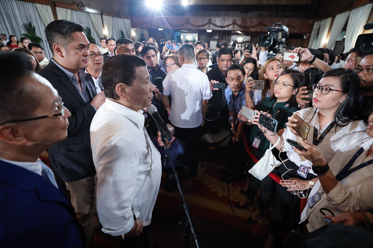 Joseph Morong On Twitter Pres Duterte And The Malacañang Press Corps Photo From Presidential Photographers Division
