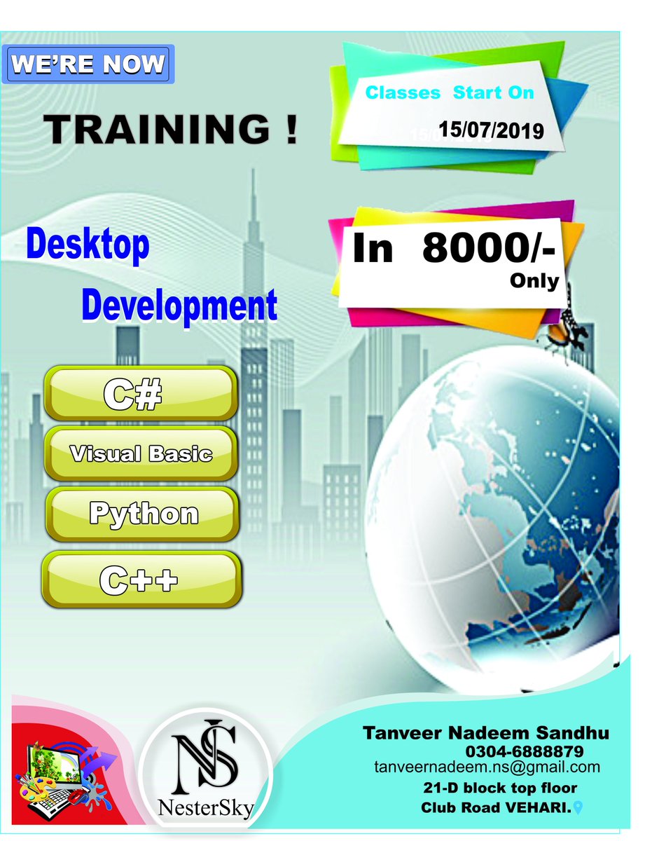 NesterSky_offic's tweet image. #Training #DesktopDevelopment #vehari #NesterSky