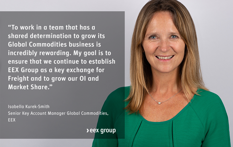 eexasia's tweet photo. Based in London, Senior Key Account Manager, Isabella Kurek-Smith @SmithKurek has a wealth of experience in #freight and #commodities and is a key member of our expert #GlobalCommodities team at #eexgroup. https://t.co/IYloWf6bng