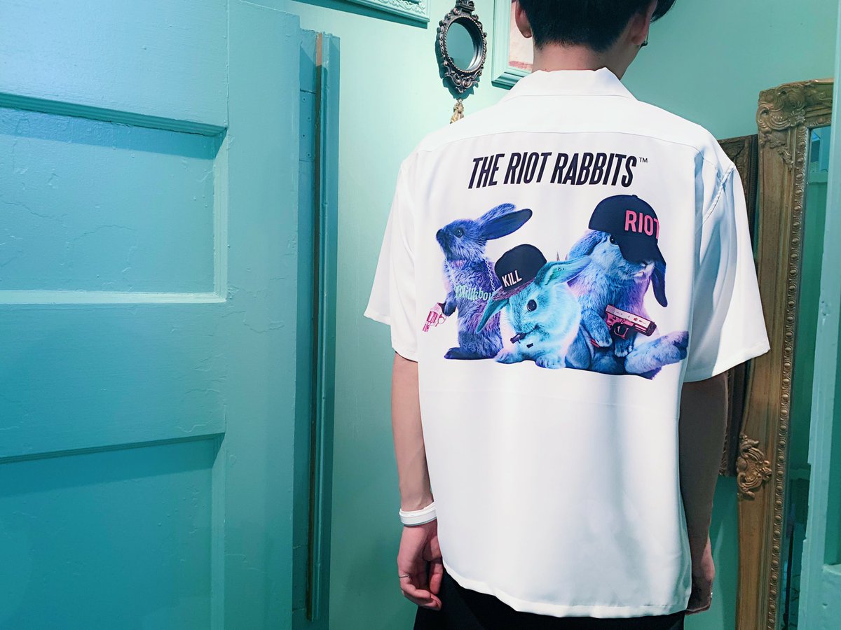 高知インター店 Milkboy 19aw Riot Rabbit Open Shirt 在庫残りわずか News Mcw Sa