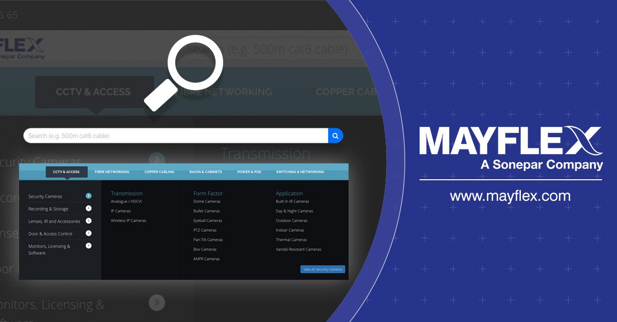 Perhaps the most obvious and visually striking change to the Mayflex website is our all-new category stricture and carousel. Built by engineers and product experts, made for our customers; making it quicker and easier to find just what you’re looking for. mayflex.com