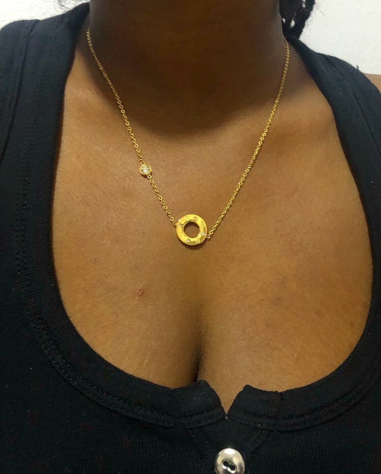 Necklaces are one of my favorites especially when its non tarnish, unique and beautiful Twitter peeps I have a new necklace design in store.Get a set of this for #6000Can also be sold separately #3000 each Send a to order Please help me RT let me get soldout #Tacha