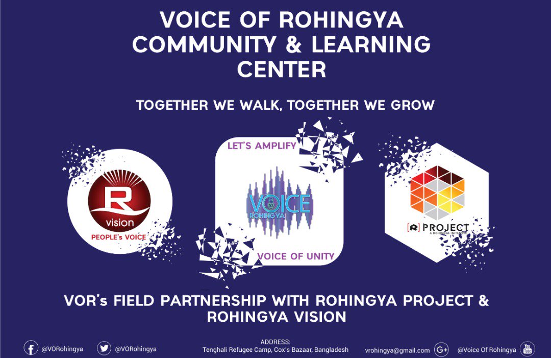 VORohingya's tweet photo. #VOR - A Political,Media&amp;Social Welfare Organisation is Delighted to announce its field #Partnership with #RohingyaProject(A Project of Financial Inclusion for Rohingya using Digital Identity)&amp; #RohingyaVision (World's 1st Rohingya Media&amp; TV channel)

@RohingyaVision @Rohingyapro https://t.co/qxALqWE2Rl