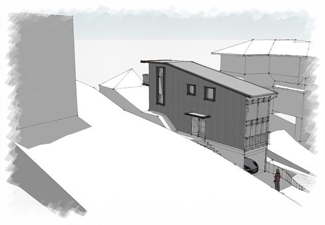 CradleDesign's tweet image. R E S I D E N T I A L | This challenging project in Freshwater required Cradle to design and get DA approval for a house on a narrow sloping site of only 5m in width. The 2 bedroom home has front and rear gardens, a tandem garage and a living area that b… ift.tt/2G3yjCp