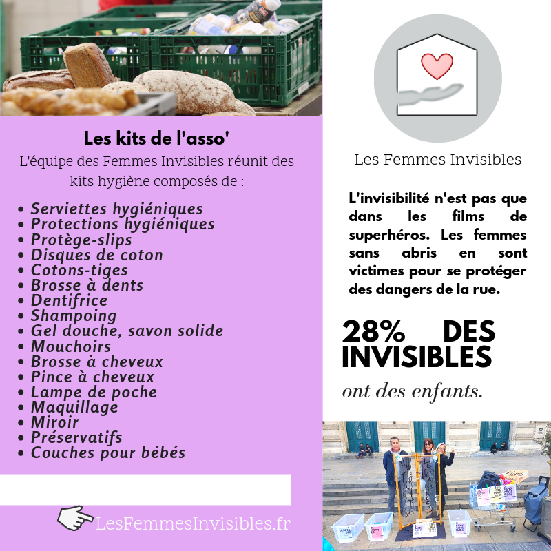 #CrowdfundingSolidaire🔔 L'association <a href="/lesfemmesinvisi/">Les Femmes Invisibles</a> à besoin de votre soutien sur Les Petites Pierres pour financer 200 kits d'été pour des femmes sans abris. 

Faire un don👉 bit.ly/2S4BONP 

#Canicule #Kits #LesFemmesInvisibles