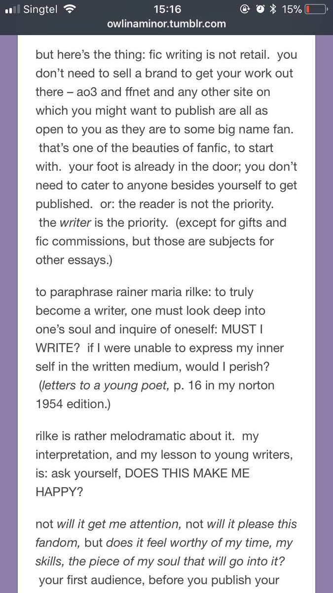 to add on, here’s a really good post i found on tumblr dot com about this fanfiction jazz and here are some choice screenshots. while fandom underappreciation of writers badly needs fixing, as writers, we need to learn to draw the line for ourselves too http://owlinaminor.tumblr.com/post/169716178325/writing-is-not-retail-or-why-i-dont-feel-so