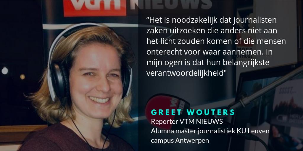 MaJouKULAnt's tweet photo. Waar komen oud-studenten @MaJouKULAnt terecht na hun master? 🖋📰📽
@Greetwouters ging aan de slag als reporter bij @VTMNIEUWS 
Lees hier haar getuigenis - en die van andere alumni - in onze #longread: https://t.co/Hx5mlksPdk https://t.co/7JqPmKZssL