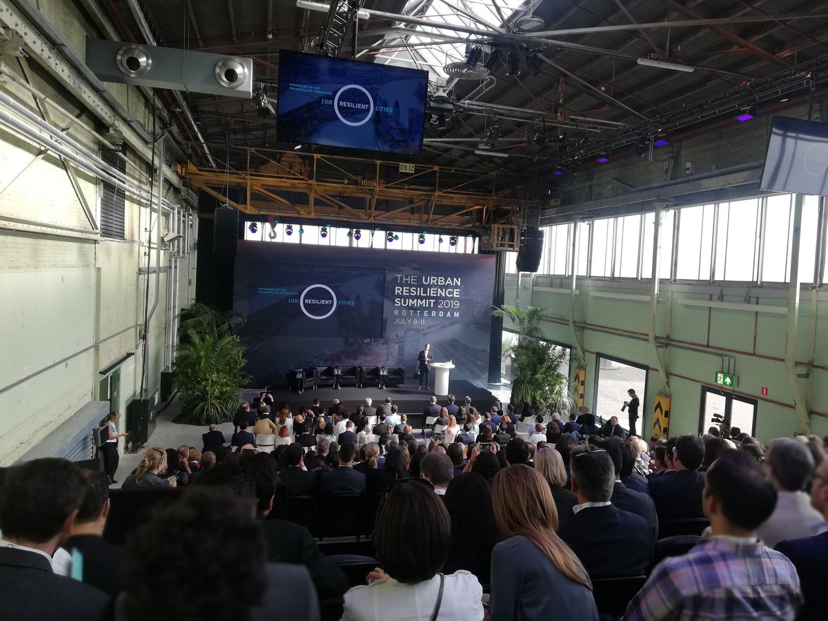 ResAmman's tweet photo. The opening of the first day of @100ResCities 2019 summit in #Rotterdam https://t.co/vTMUW79w54