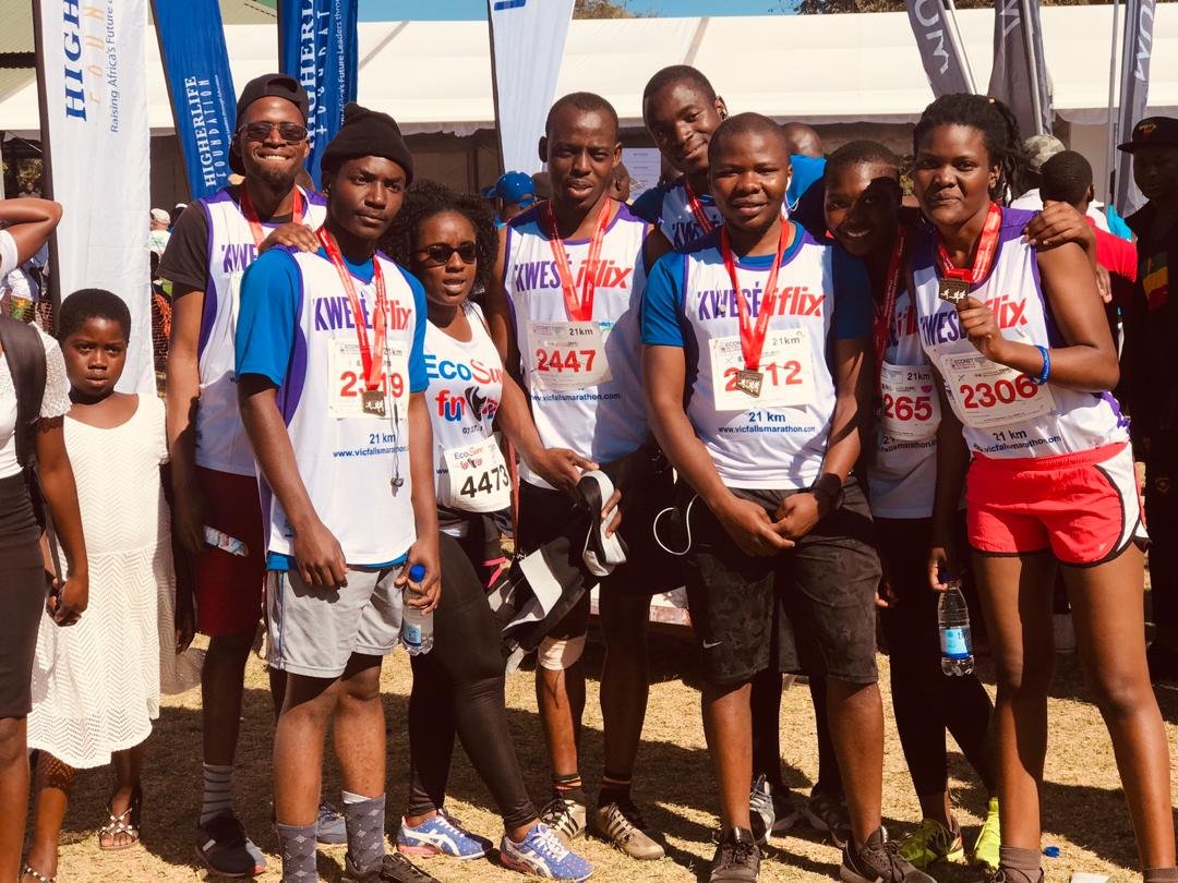 MySolZambia's tweet photo. Fenix Intl is proud to have participated in the 14th Econet Victoria Falls Marathon, held in Livingstone. Congratulations to all the runners that took part in this event. #ReadyPay #FenixRunningTeam #FitnessPhysique https://t.co/Mfua40O0Zl