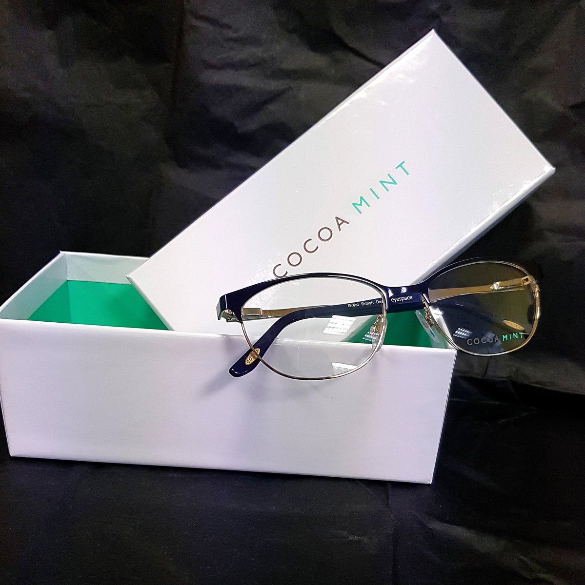 JohnnyGoggles1's tweet image. Cocoa Mint frames in a beautiful blue. Ask instore for prices. #frames #glasses #fashion #cocoamint #jonnygoggles