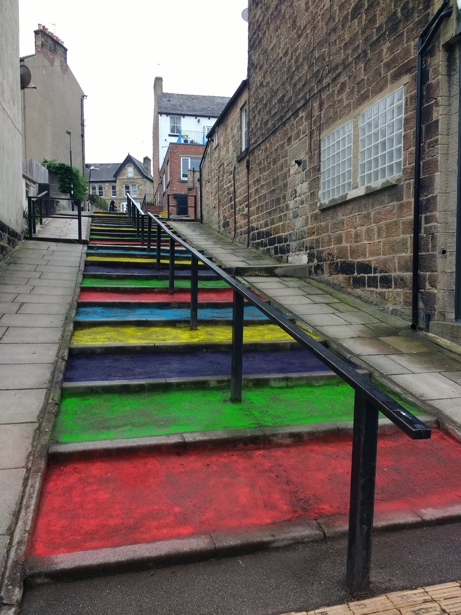 KarenWeaver2020's tweet photo. π well these certainly brighten up a grey morning; somebody's been busy overnight bringing a splash of colour to some #HarrogateSteps πππβ€οΈπ. Will leave you to guess who or perhaps they will reveal themselves π€π #Harrogate #northyorks https://t.co/te4WeSQdUX