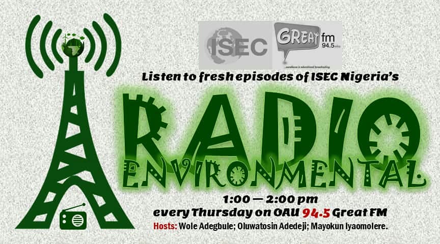 WoleAdegbule's tweet photo. We are glad to inform you that our weekly radio environmental programme has extended to @OauGreatfm, kindly find time to listen between 1& 2pm on Thursdays..
With this development, we now teach Green Economy on 2 different Radio stations weekly.
Cc: @isecnigeria @Y4Nature https://t.co/pnpRyCI7xu