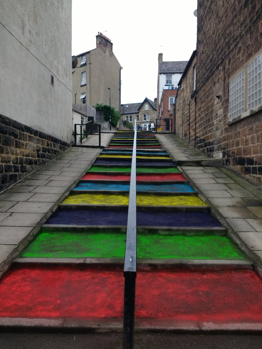 KarenWeaver2020's tweet photo. π well these certainly brighten up a grey morning; somebody's been busy overnight bringing a splash of colour to some #HarrogateSteps πππβ€οΈπ. Will leave you to guess who or perhaps they will reveal themselves π€π #Harrogate #northyorks https://t.co/te4WeSQdUX
