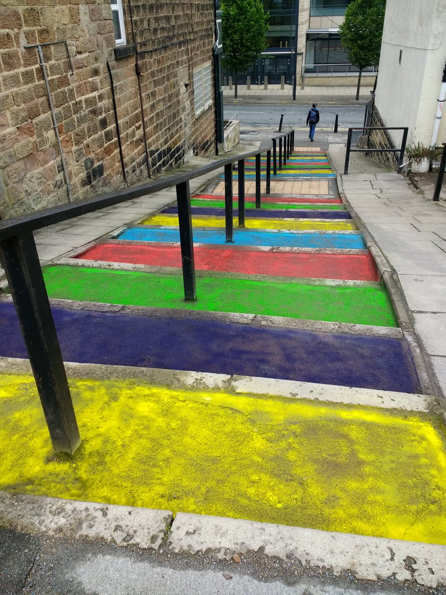 KarenWeaver2020's tweet photo. π well these certainly brighten up a grey morning; somebody's been busy overnight bringing a splash of colour to some #HarrogateSteps πππβ€οΈπ. Will leave you to guess who or perhaps they will reveal themselves π€π #Harrogate #northyorks https://t.co/te4WeSQdUX