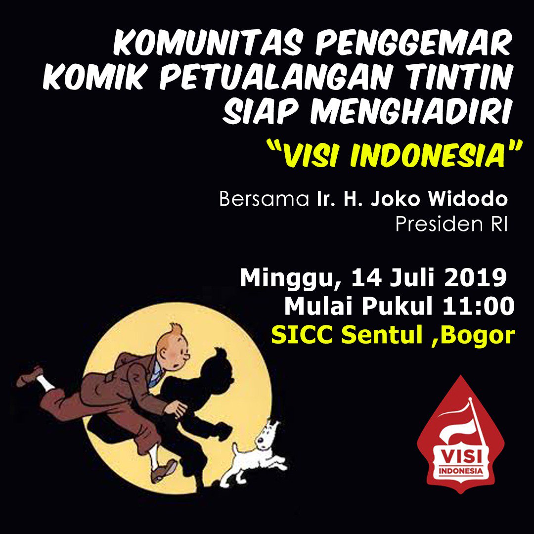 LowonganInfo's tweet photo. bersama sama kita sukseskan acara VISI INDONESIA 2019

#VISIINDONESIA #KitaMenang https://t.co/DkeRzSIEYP