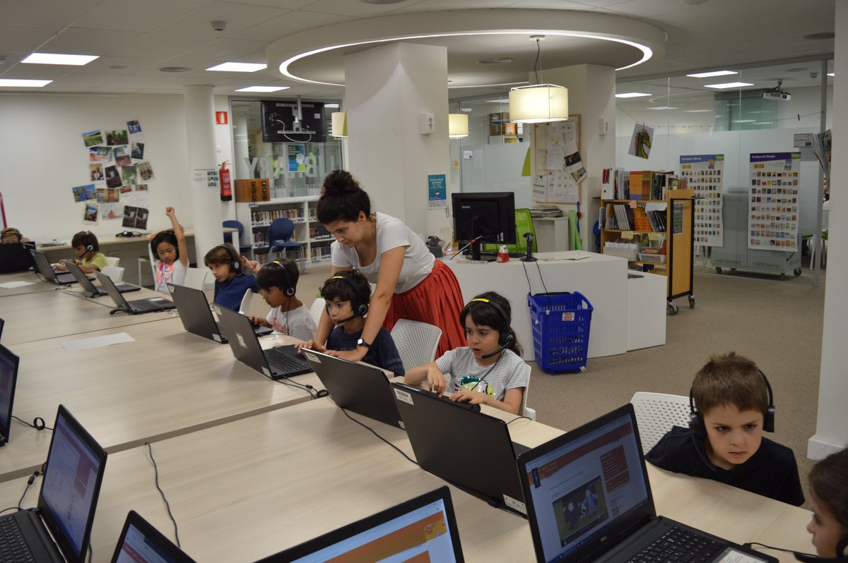 ASBEnglish's tweet photo. Students in Class A1 are reinforcing their learning about rooms and furniture in a house by doing online vocabulary practice during Computer class with Ms. Cristina and Ms. Carolina. https://t.co/blRq5Freae