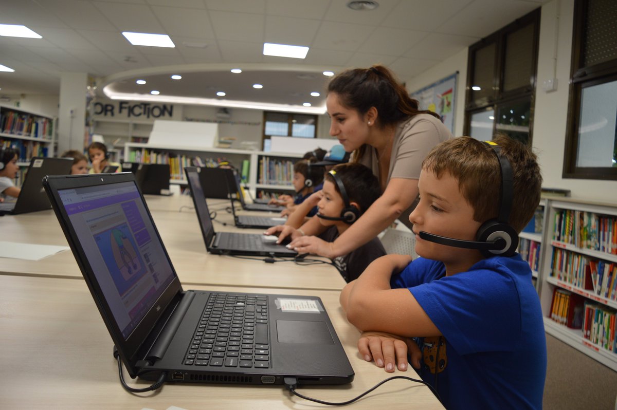 ASBEnglish's tweet photo. Students in Class A1 are reinforcing their learning about rooms and furniture in a house by doing online vocabulary practice during Computer class with Ms. Cristina and Ms. Carolina. https://t.co/blRq5Freae