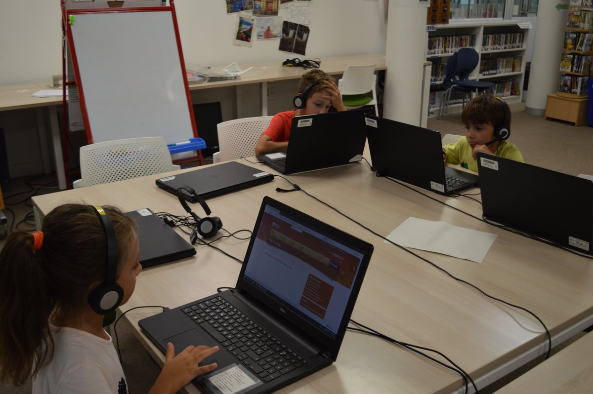 ASBEnglish's tweet photo. Students in Class A1 are reinforcing their learning about rooms and furniture in a house by doing online vocabulary practice during Computer class with Ms. Cristina and Ms. Carolina. https://t.co/blRq5Freae