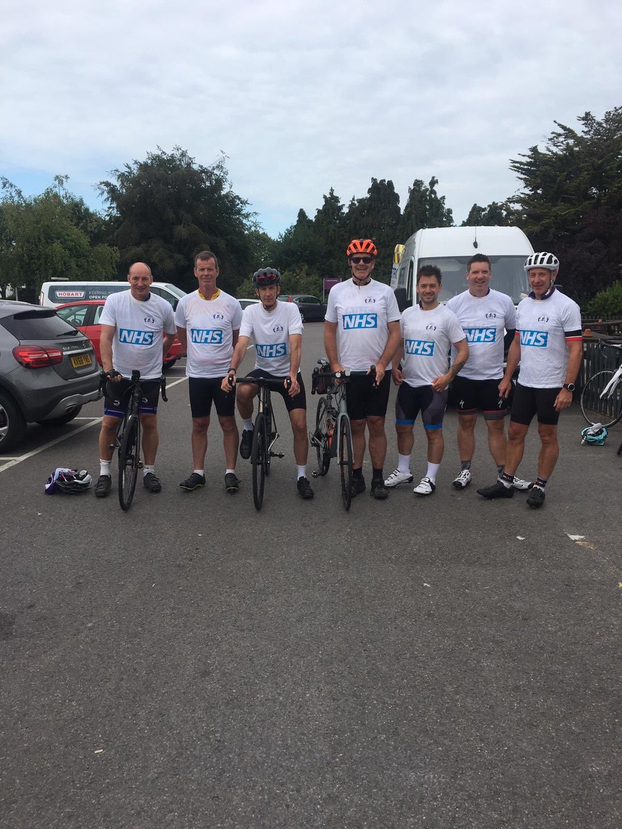 DF_Aware_ride's tweet photo. Day 2 of the #DFAware2019 and we’ve made it down to the ferry at Lymington (11 miles done). Off for the real challenge of the ride, 63 miles but 5,500 feet of climbing. Lots of coffee and nervous banter about! #Hilly https://t.co/Fovu3TseQe