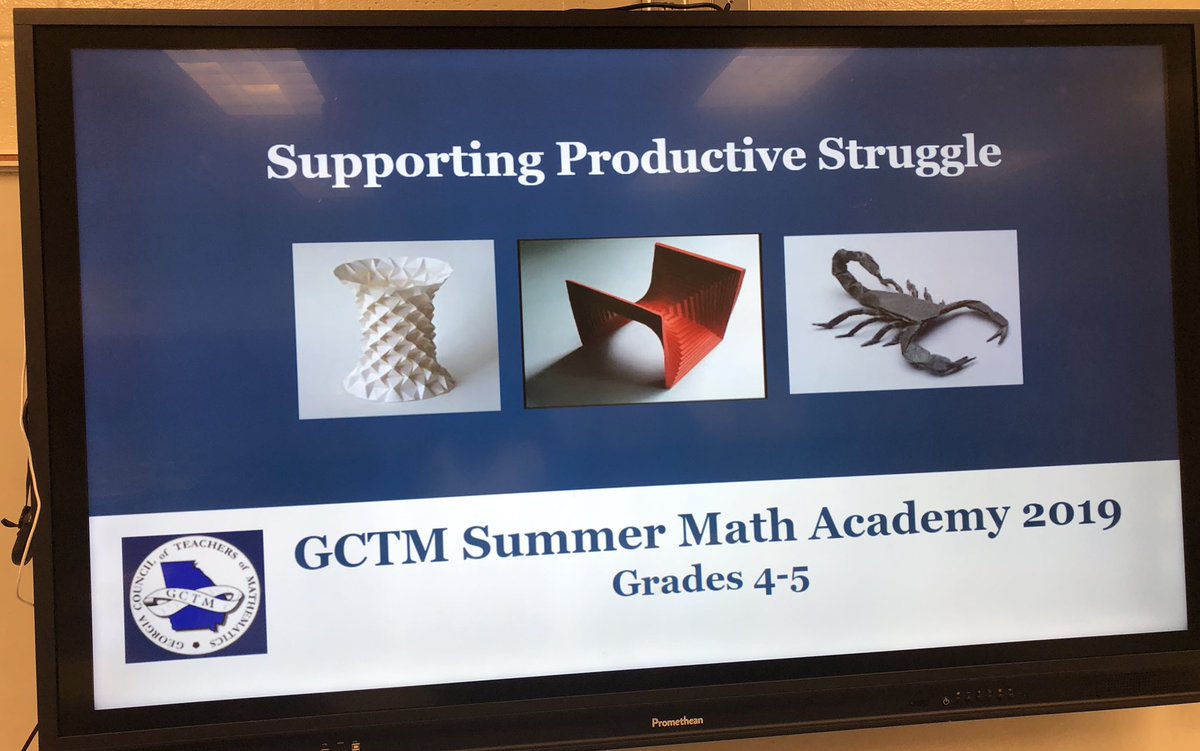 LinelleBrunson's tweet image. 👀Round 3 of facilitating GCTM Summer Math Academies. We are in Tyrone, GA today for an exciting day of teaching and learning. Productive Struggle is the order of the day!!! 💪💪💪@RCPS_CI @MathRcps @RockdaleSchools