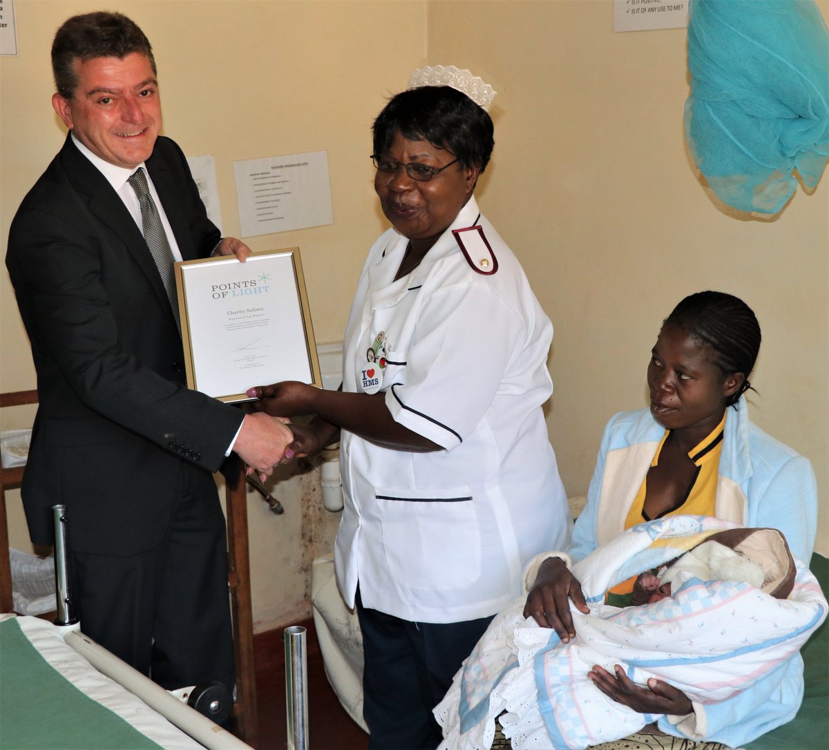 Congratulations to Charity Salima for receiving the Commonwealth Points of Light Award from HM The Queen. Her  Achikondi Women’s Clinic delivers around 60 babies &amp; sees 1500 patients/month. Charity has delivered 8000 babies with no recorded deaths since opening her clinic in 2008