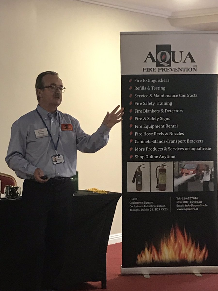 Absolute_Office's tweet photo. Great talk this am in #bni #nexus on #firesafety by Brendan Mooney from Aqua Fire Prevention in #citywesthotel https://t.co/yrPDesVmgS