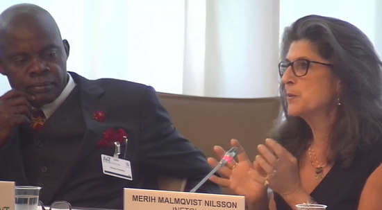 wto's tweet photo. 🗨️#QualityInfrastructure provides all the tools needed so that the elevator won't fall or that you pay for the weight of apples🍏that you bought, Merih Malmqvist Nilsson, from Global Quality Infrastructure said during #Aid4Trade. Watch session 👉https://t.co/s4fPzjIslL  
#wtotbt https://t.co/EuuodlzrXJ