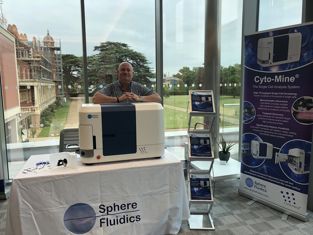 SphereBioLtd's tweet photo. Drop by and say hello to Matt Dunne on Stand 5 at ON Helix @OneNucleus @BabrahamUK 9-10 July. Find out how Cyto-Mine® can accelerate the discovery and development of novel biotherapeutics.  #OneNucleus #ONHelix19 https://t.co/ML3g9XfHeU https://t.co/BdbzNGdnyR