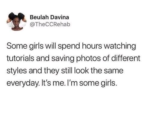 It is me. I am 'some girls'. 🤐😂