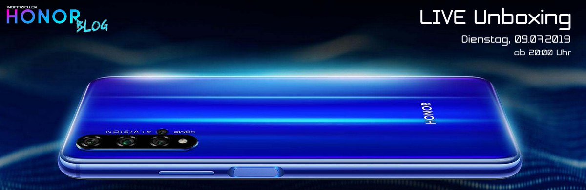 HonorNews's tweet image. Das Warten hat ein Ende! Wir haben hier ein #HONOR20, welches auf ein exklusives Live Unboxing im HONOR Club wartet!

Wann? Heute Abend (09.07.2019) ab 20 Uhr

Seid live mit dabei - es wird auch etwas zu gewinnen geben! 🤫 #HONORMyWorld #HONORFamily

facebook.com/groups/honorne…