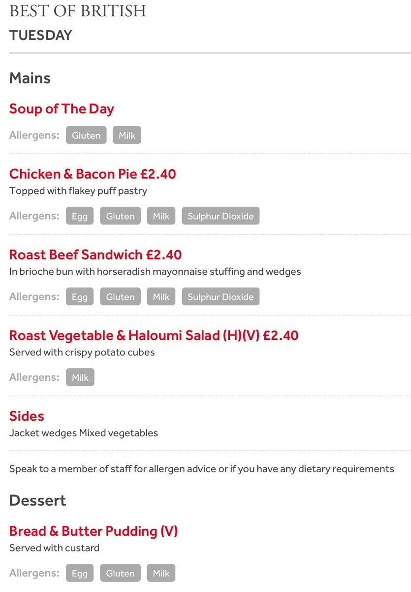 HGS_g2's tweet photo. Menus for#Tuesday https://t.co/Iao3JsboTA