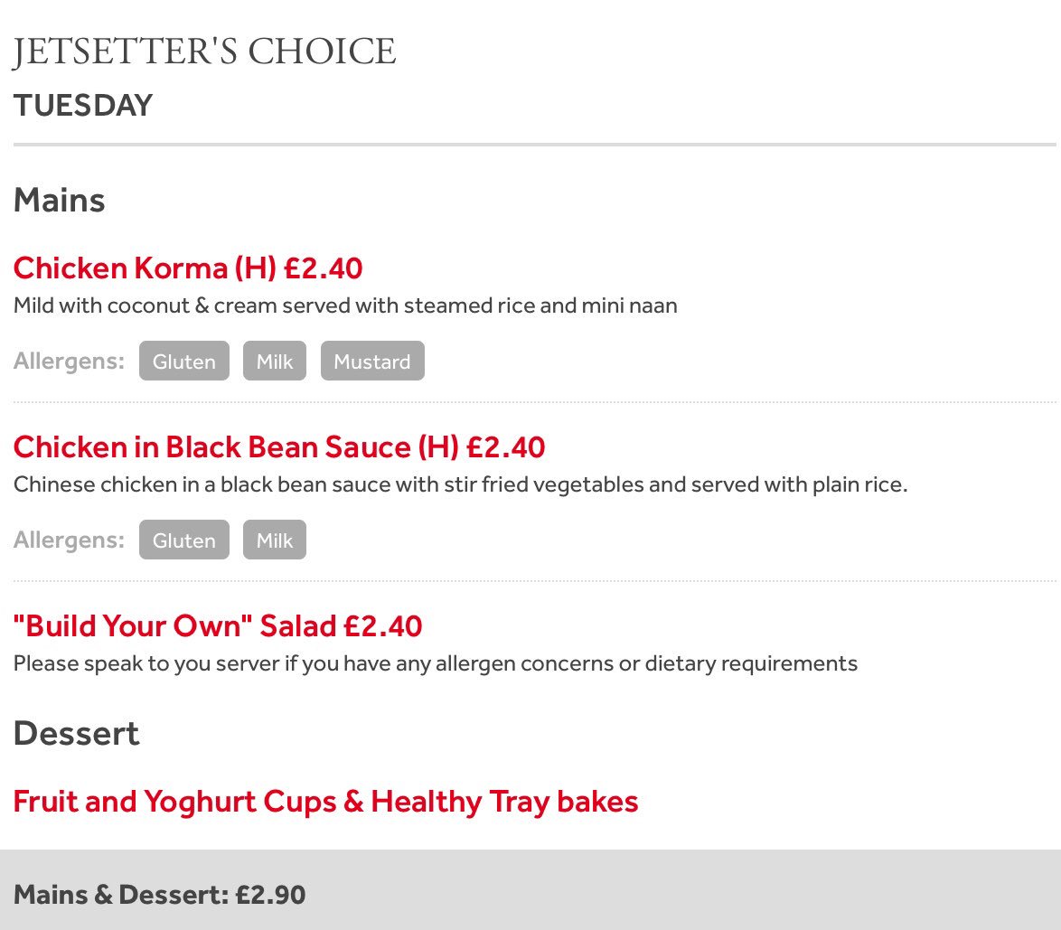 HGS_g2's tweet photo. Menus for#Tuesday https://t.co/Iao3JsboTA