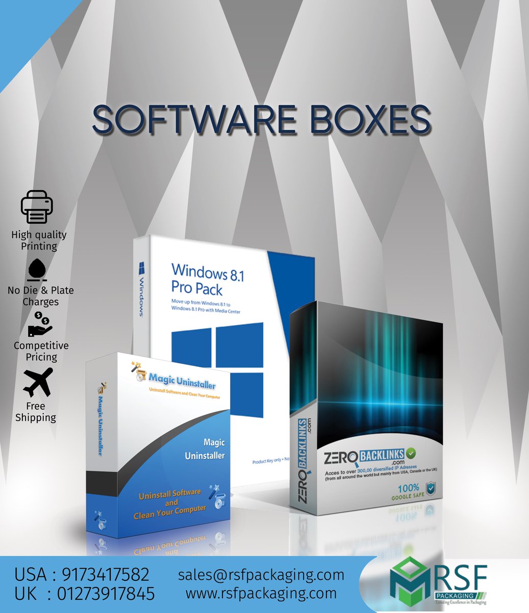 rsfpackaging's tweet image. Want to make your software boxes more effective and beautiful? RSF Packaging is here for you with the best custom packaging services. Order now bit.ly/32fjuWC #rsfpackaging #softwareboxes #bestsoftwareboxes #facebook #packaging #USA