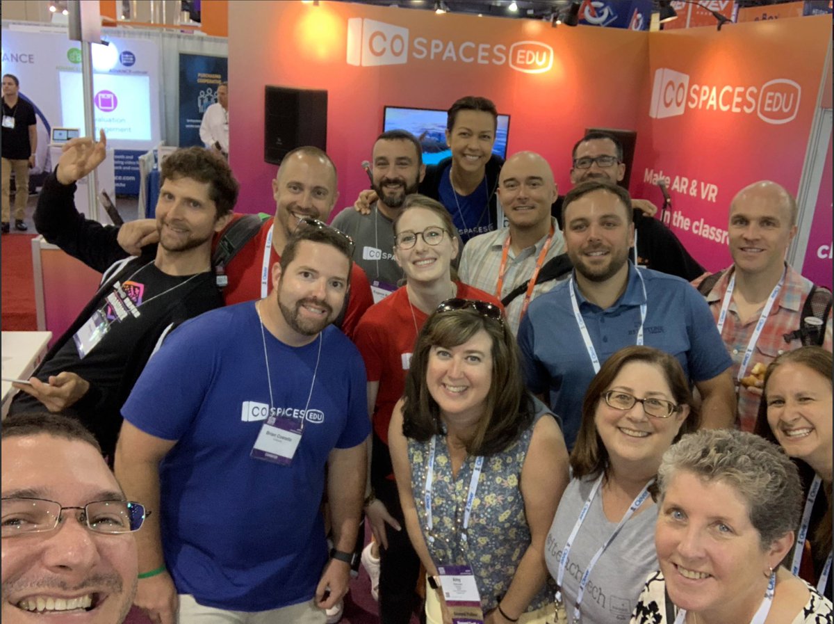 #ISTE19 was wonderful! 🤩 Thanks to all the amazing educators who came by the #CoSpacesEdu booth to show their support! HUGE THANKS and congrats to our Ambassadors for their hard work!!!🤗 #ISTE #ISTE2019 #EdTech #education