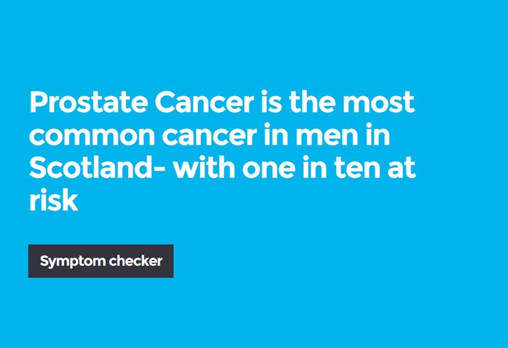 Our focus charity this month is <a href="/prostatescot/">Prostate Scotland</a> who highlight symptoms of the disease &amp; provide info &amp; support. We urge members to view their site,to read up! prostatescotland.org.uk 
Nobody is ever 'too young'! Read up on the new advanced technology for detection,from <a href="/ScotlandNHS/">Scotland NHS</a>