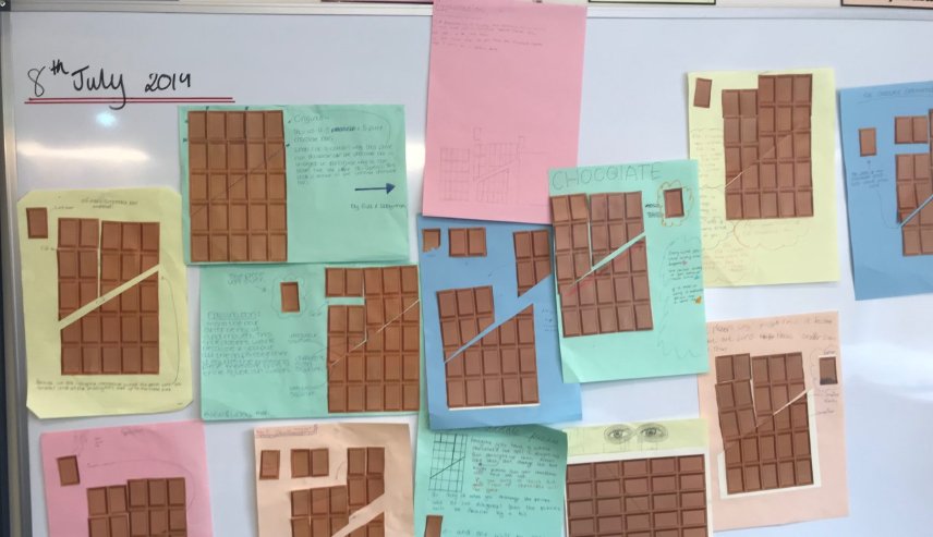 HonleyScience's tweet photo. @HonleyHighUK for #ChocolateDay #STEM @honleymaths had lots of fun with chocolate maths 😁 looks good enough to eat 🍫 https://t.co/GA8GTdNCSn