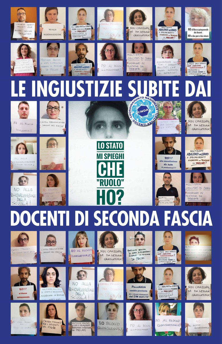 loruccia76's tweet photo. Seconda fascia abilitata di stato! #CNDA
@BLGranatoM5S @AzzolinaLucia @bussetti_marco @LuigiGallo15 @mariopittoni @uilscuolanazio1 @FLCCGIL @cislscuola https://t.co/is7iuKcji0