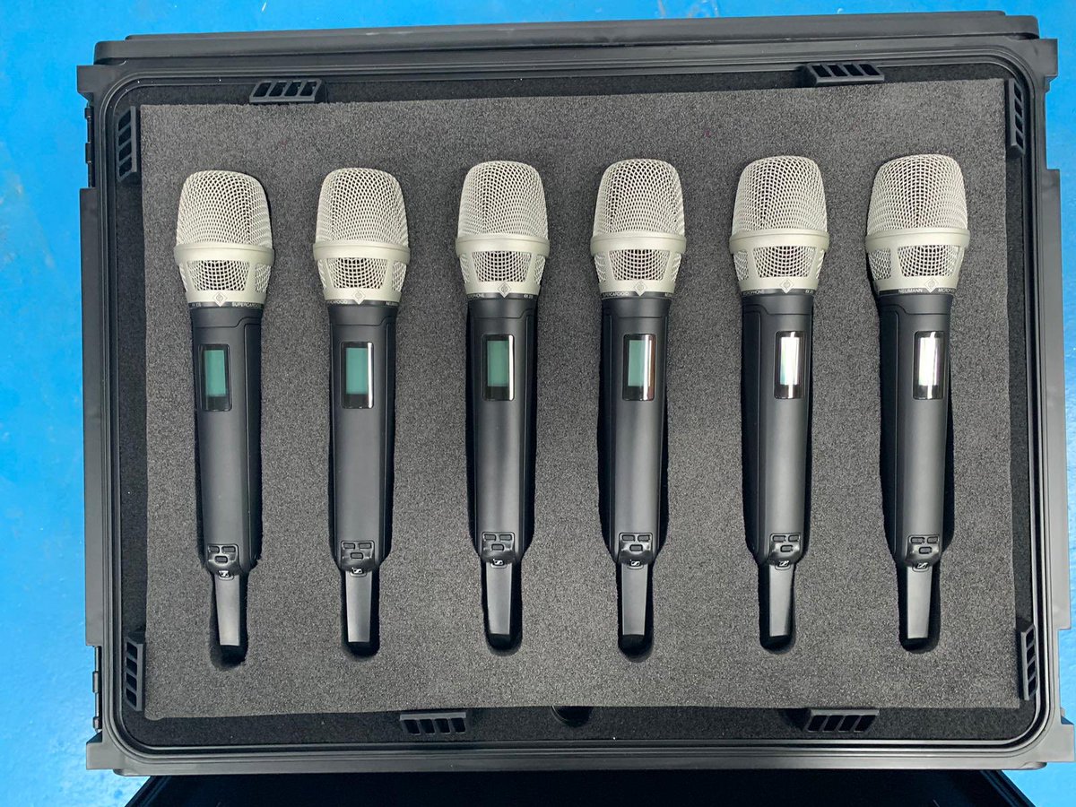 pytchuk's tweet photo. Doing a happy dance as these new #Sennheiser 6000 series digital radio mics have arrived & been sent straight off on European tour with @ildivoofficial - talk to us about your tour production needs #scsevents #evebtproduction #mic #digitalmic #tourlife #tourproduction https://t.co/kK4kxqqcIV