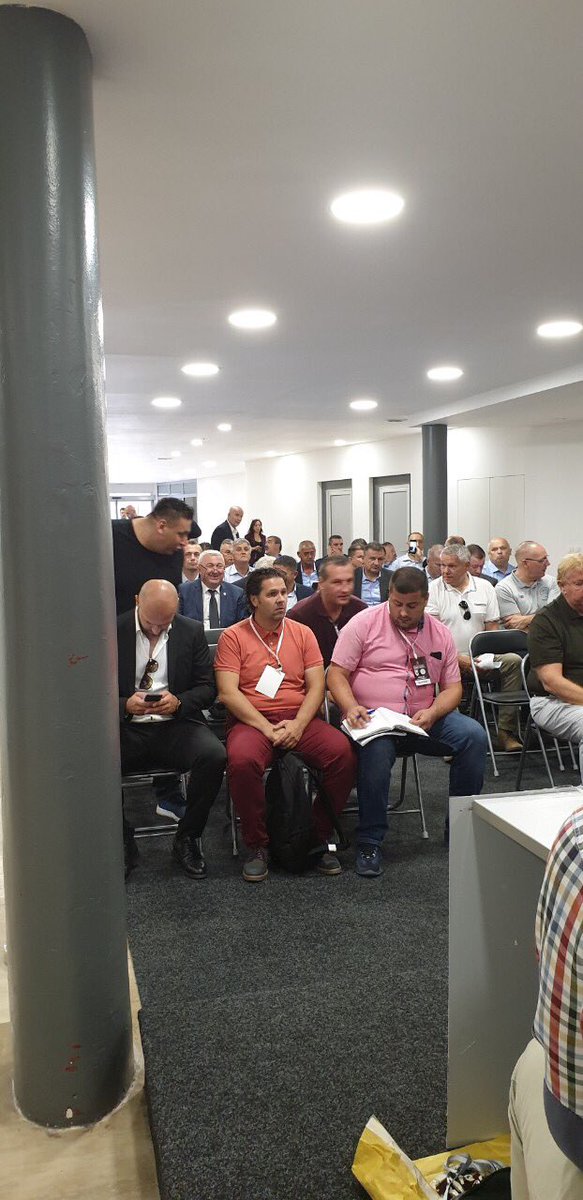 dado_adis's tweet photo. UEFA Champions league, FC Sarajevo - FC Celtic, Match day organizational meeting, myself first time in role of security adviser for FC Sarajevo. https://t.co/k9r29O14OT